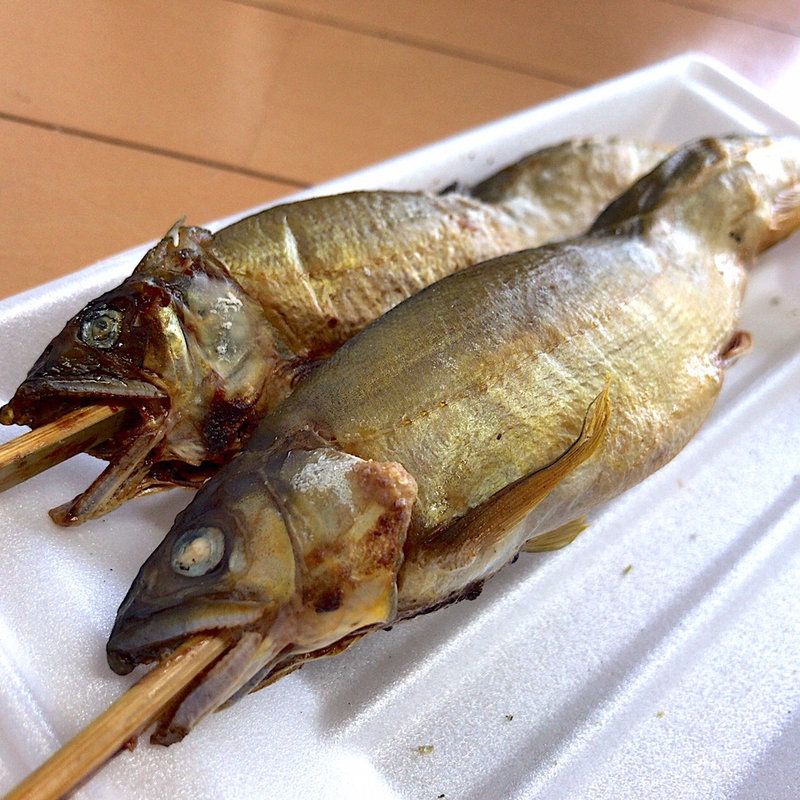 鮎の塩焼き(ゆりあげ港朝市)