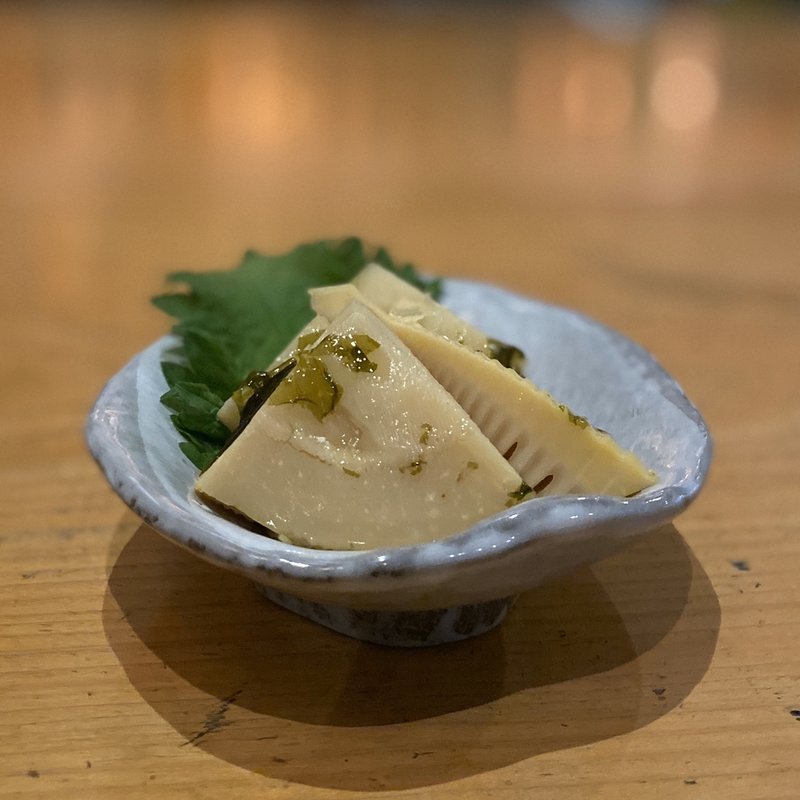 お通し(若竹煮)(炭焼居酒屋 たんたん)