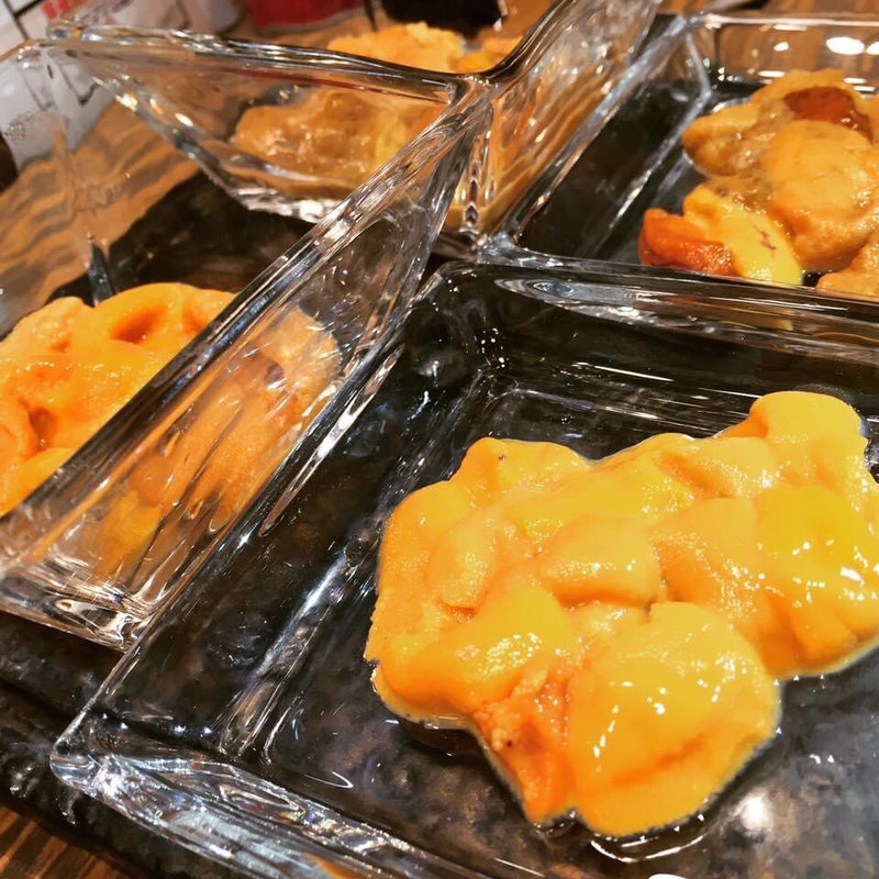 うに刺し4種盛り(うに小屋 渋谷店)