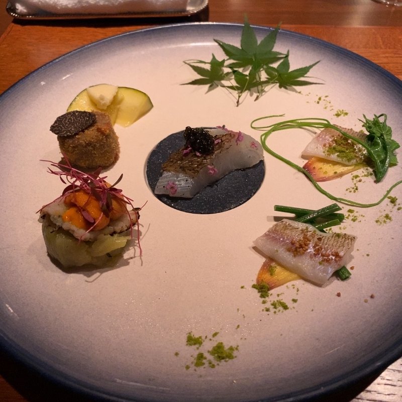 福多亭特別コース 前菜盛合わせ(北新地 福多亭)