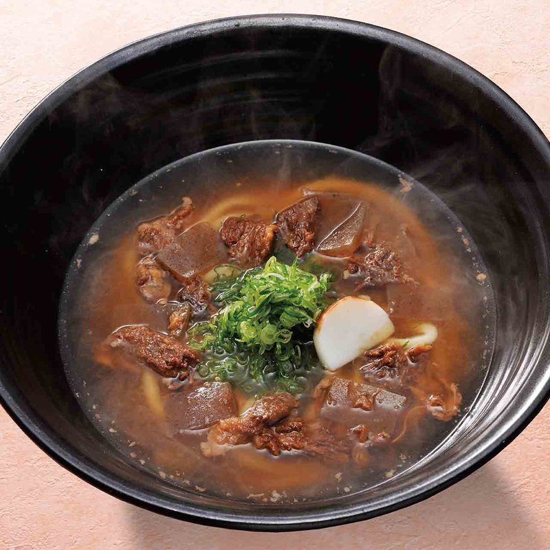 牛すじぼっかけのおうどん(つるとんたん 本町楼)