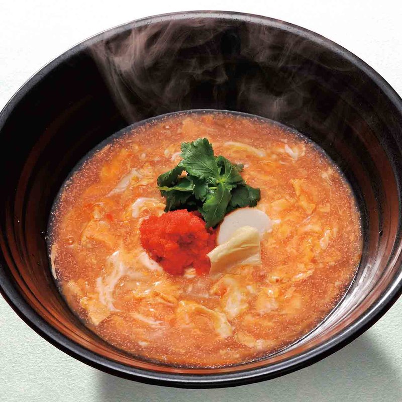 明太餡かけ玉子とじのおうどん(つるとんたん 本町楼)