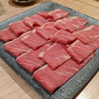 桜肉のしゃぶしゃぶ(馬刺料理と季節の割烹 そま莉)
