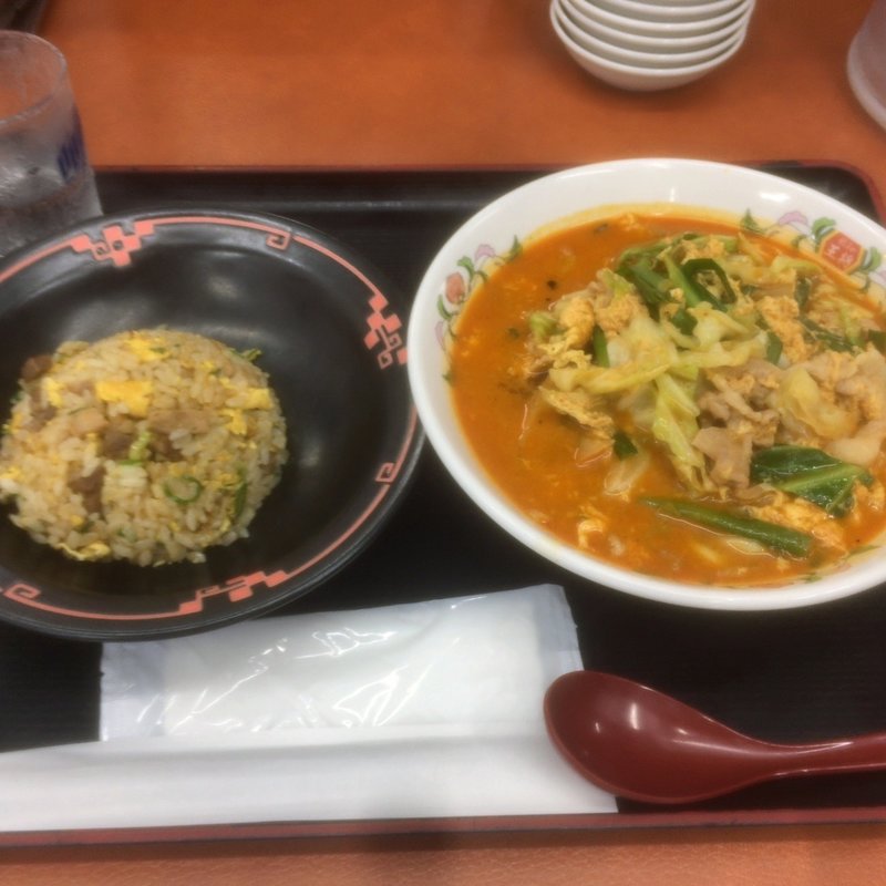 辛玉セット(餃子の王将 浜松店 （ギョウザノオウショウ）)