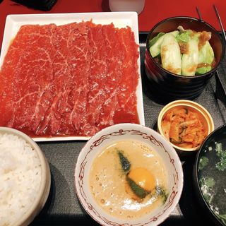 特選赤身の"焼きスキ"(正泰苑 豊洲店)