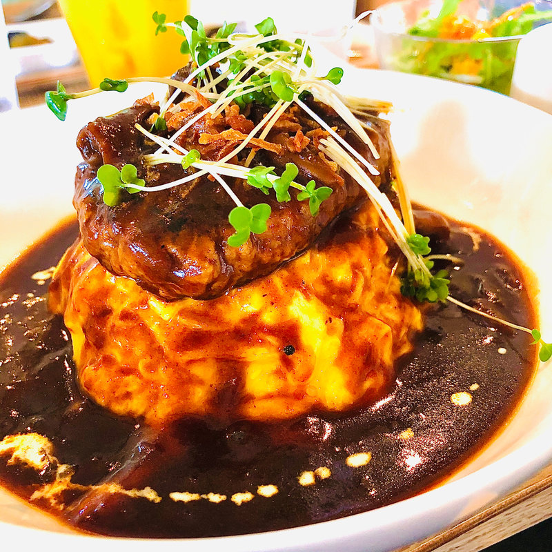 ハンバーグonオムライス(ガーデン カフェ （GARDEN CAFE）)
