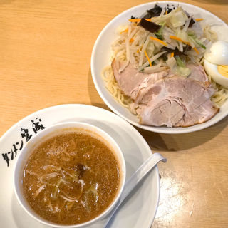 味噌魚介五目つけ麺(大サイズ)(博多辛味噌タンメン 笑盛(えもー))