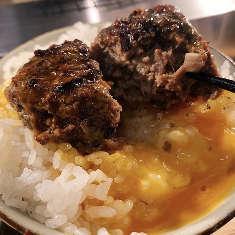 ハンバーグ(挽肉と米)