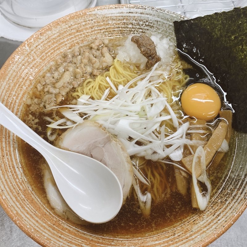 裏　醤油(覆麺 智 （ふくめん とも【旧店名】覆麺）)