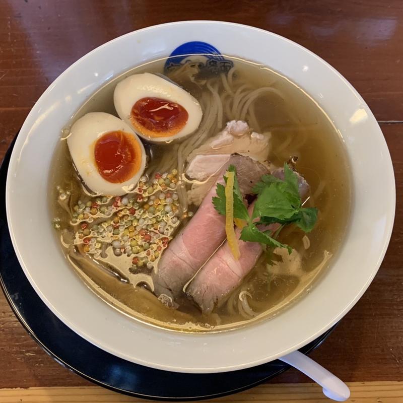 味玉だし塩らーめん(座右の麵)