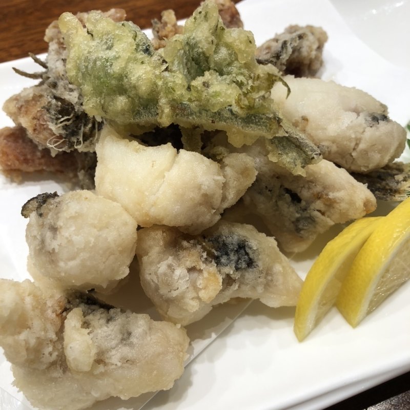 おこぜの天ぷら(Sushi Yamazaki)