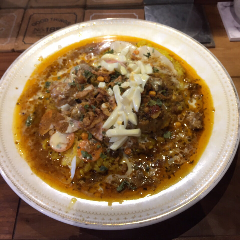 2種盛りタルタルたまごトッピング(ココペリカレー南森町店)