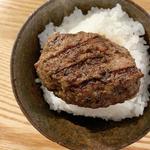 ハンバーグセット(挽肉と米)