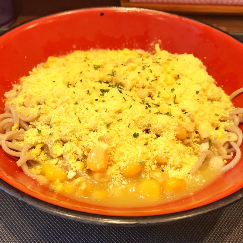 冷製コーンポタージュ蕎麦(名代 富士そば 歌舞伎座前店 )