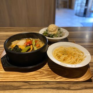 オリジナルスパイススープ(もりもりベジタブル、3辛)(niwa cafe)