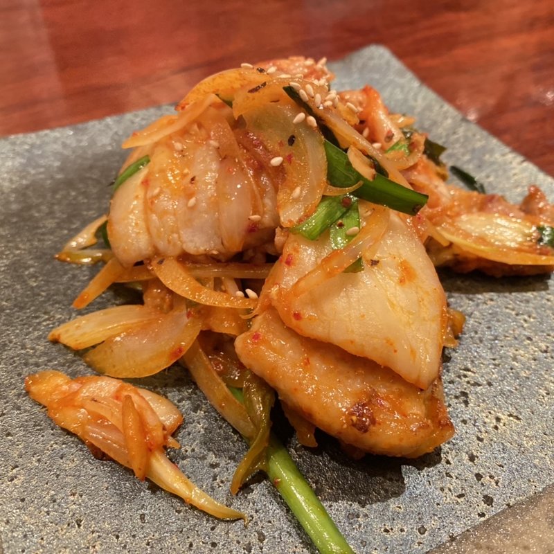 天草豚の豚キムチ(美酒家忠)