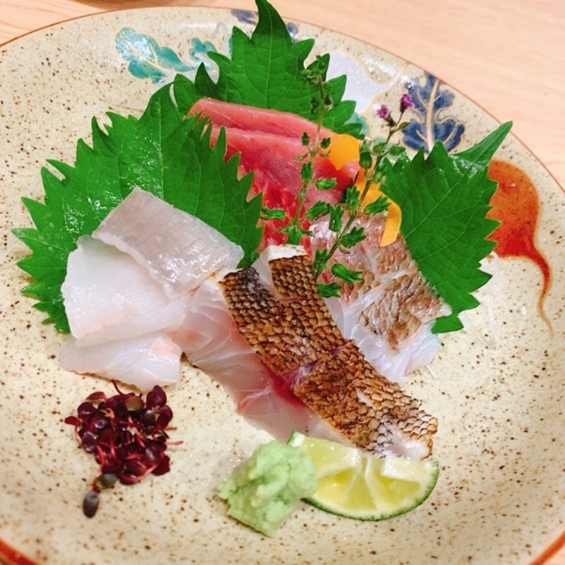 刺し盛り　五点盛り(木の芽)