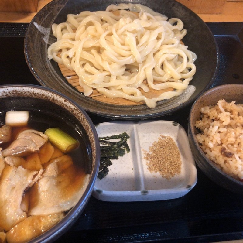 肉ネギつけ汁うどん(武蔵野うどん じんこ 四谷店)