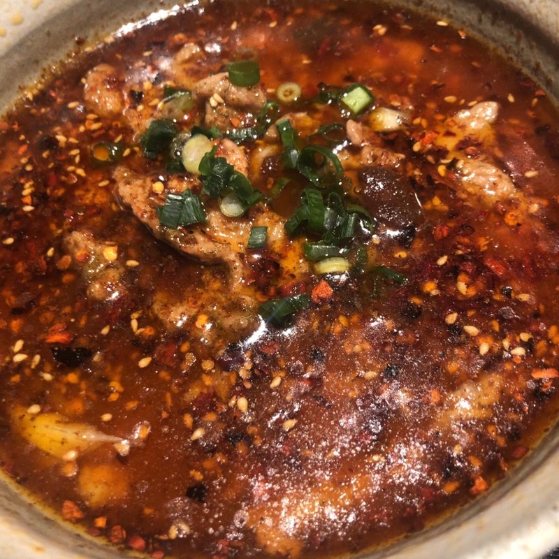 牛肉のピリ辛煮定食(湖南菜館)