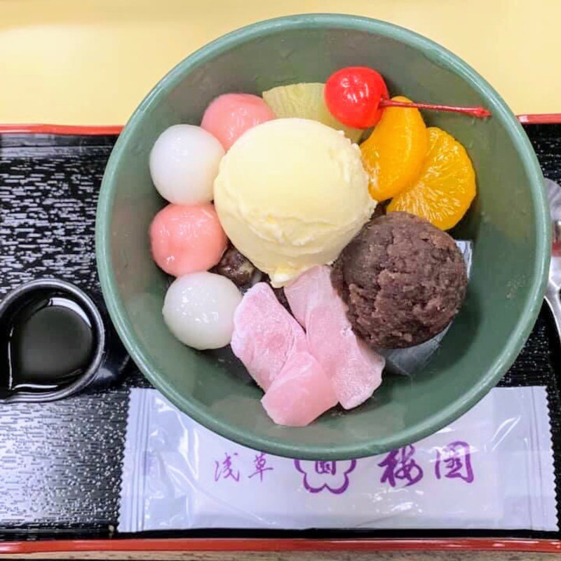 クリームあんみつ(梅園)