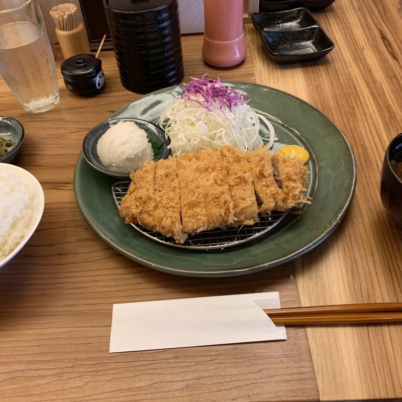 ロースカツ定食(ポーク凡平 六本松店)