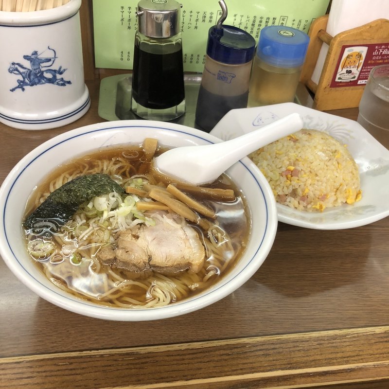 ラーメン　半チャーハン(代一元 山下店)