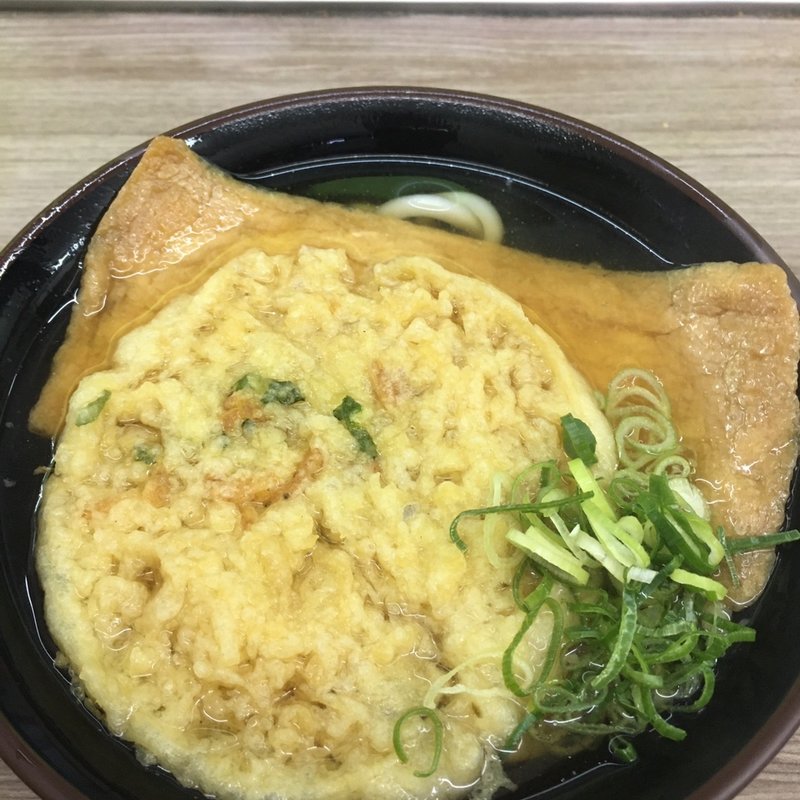 あげ天うどん(都そば 福島店 （みやこそば）)