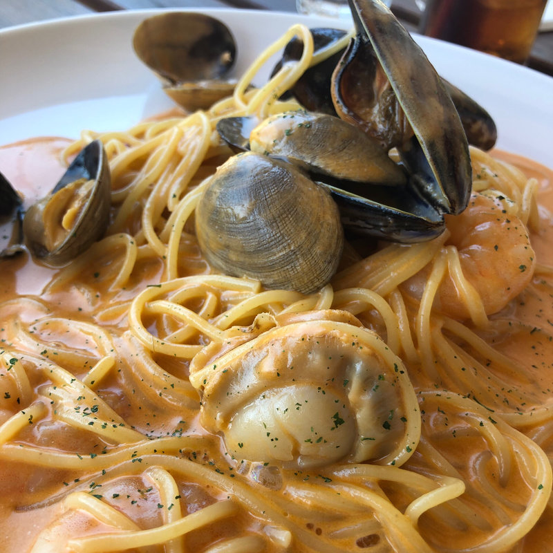 海の幸のトマトソース(ベリーズカフェ)