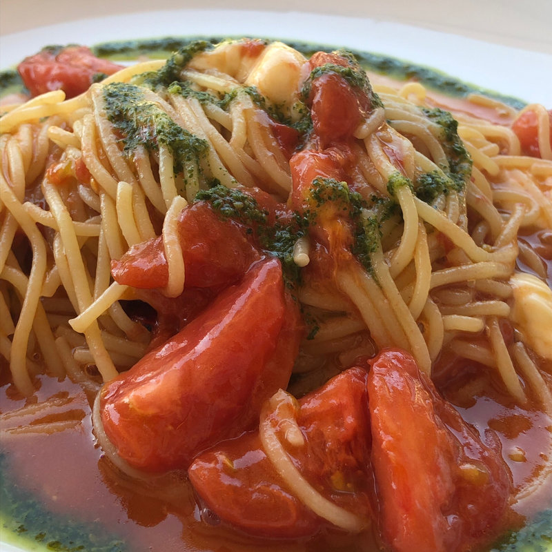 フレッシュトマトのパスタ(ベリーズカフェ)