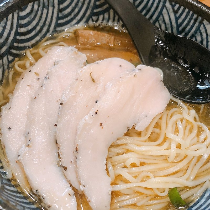 追いさば＋清湯wスープのだししおラーメン(極麺 青二犀 （ゴクメン アオニサイ）)