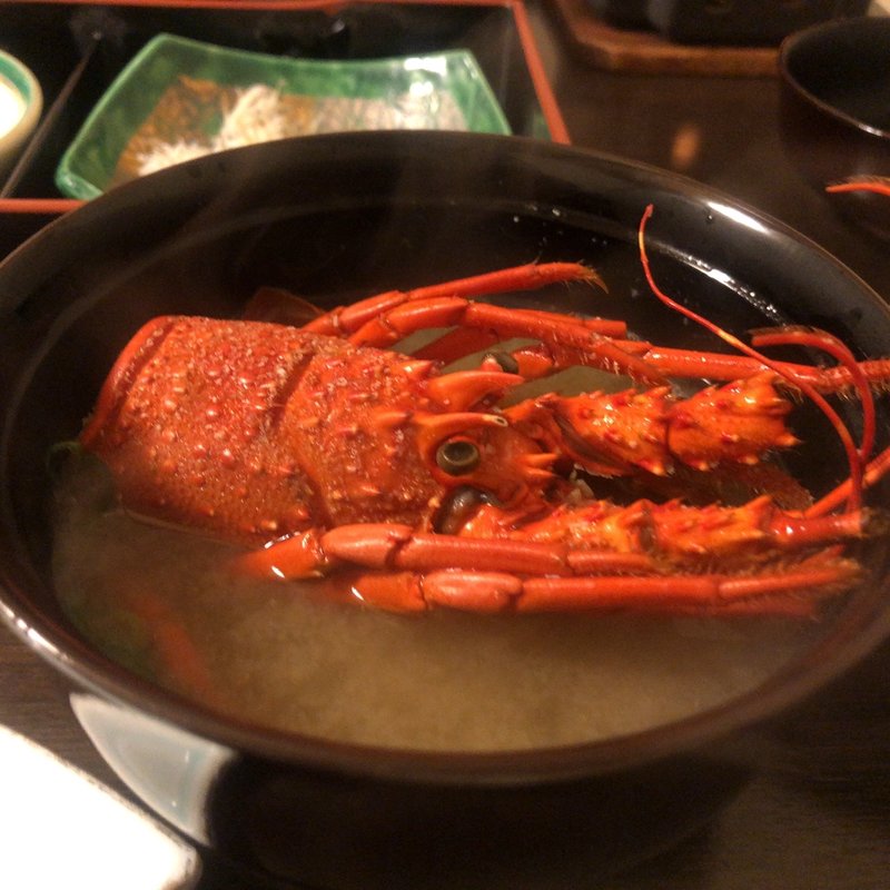 伊勢海老の味噌汁(土肥ふじやホテル （トイフジヤホテル）)
