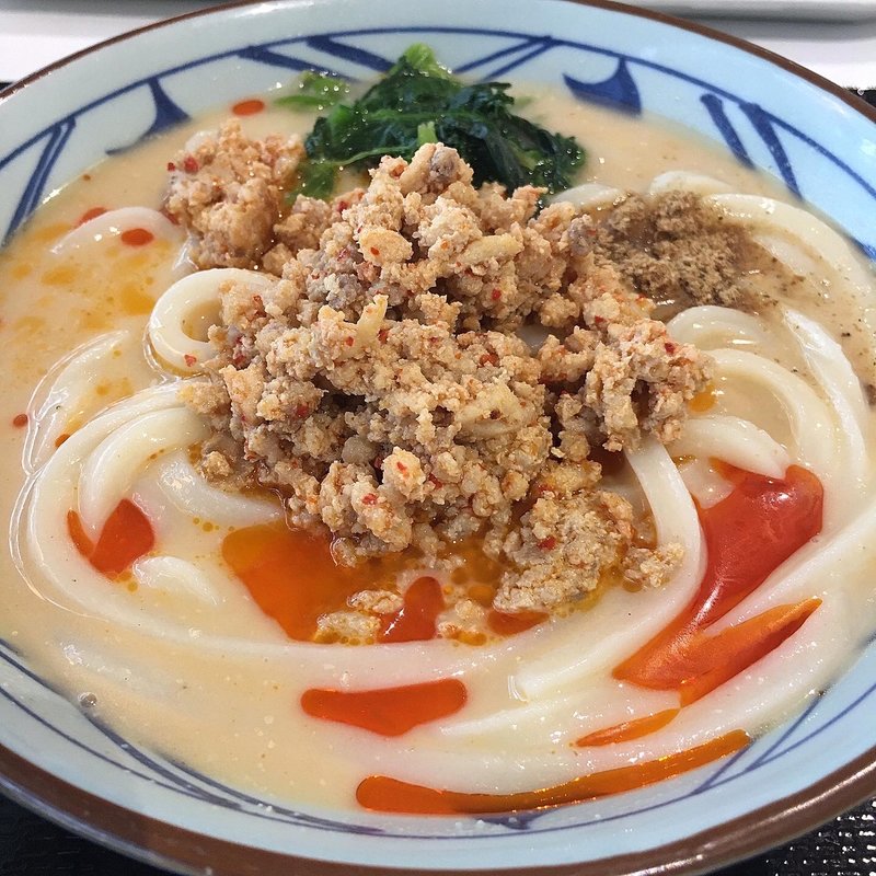 冷やし担々うどん(限定メニュー)(丸亀製麺 エアポートウォーク名古屋店 )