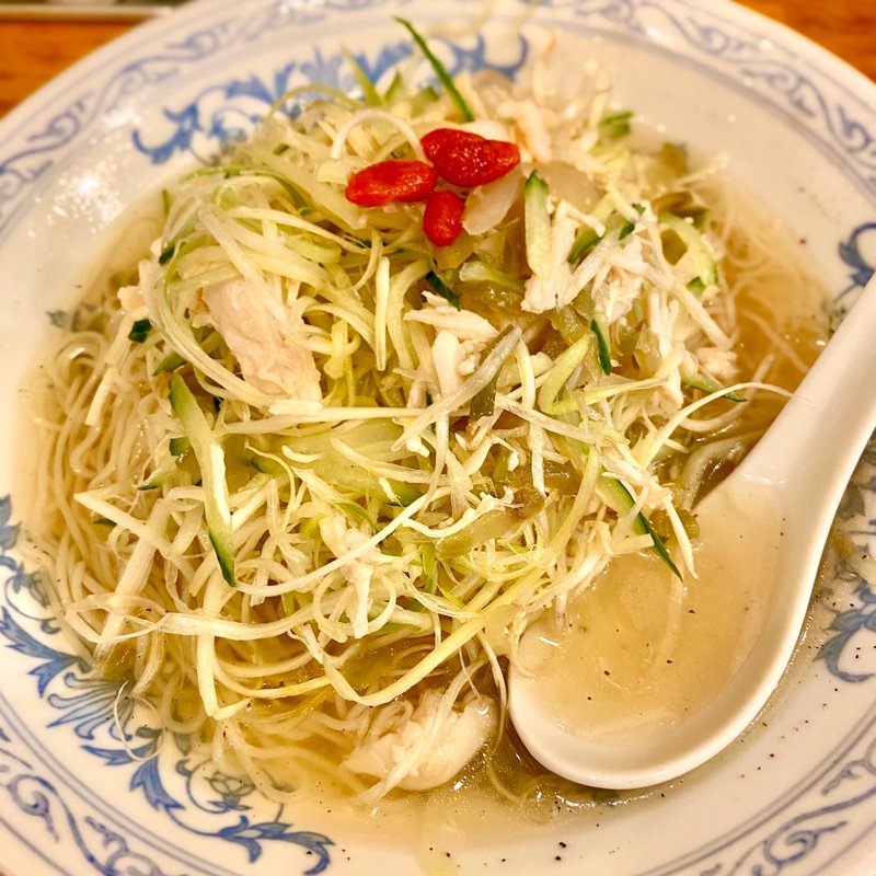 涼風鷄そば(中国ラーメン揚州商人 目黒本店)