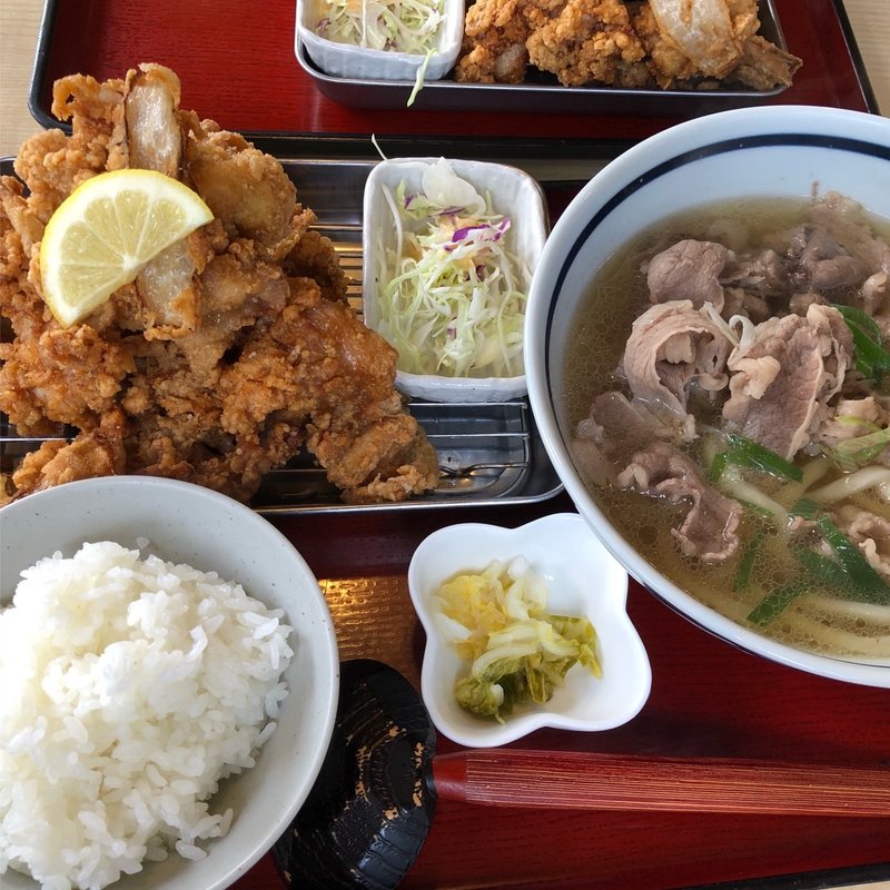 唐揚げ定食(本場さぬきうどん なか川 （なかがわ）)