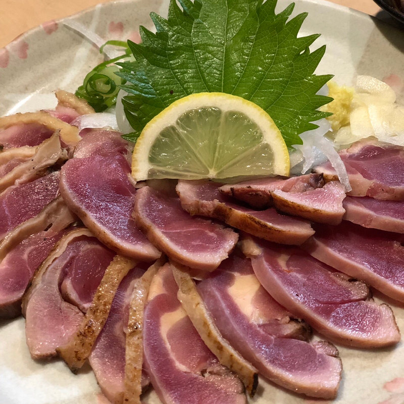 鶏もも刺し(かぼす亭 （かぼすてい）)