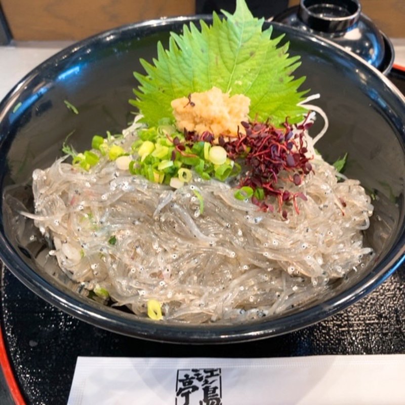 生しらす丼(江之島亭 三井アウトレットパーク 横浜ベイサイド)