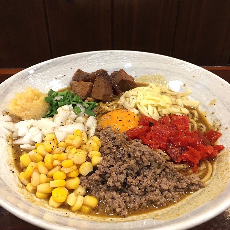 具る具るナインみそカレーそば(限定)(みそらーめんかたぶつ)