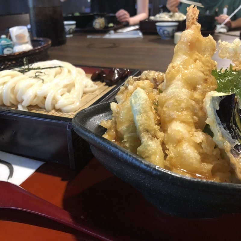 上天丼定食(うどん本陣 山田家 本店 （やまだや）)