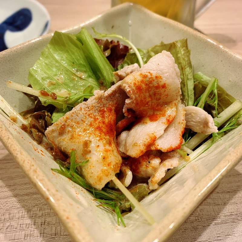 豚しゃぶサラダ(ふぐぶた酒場)