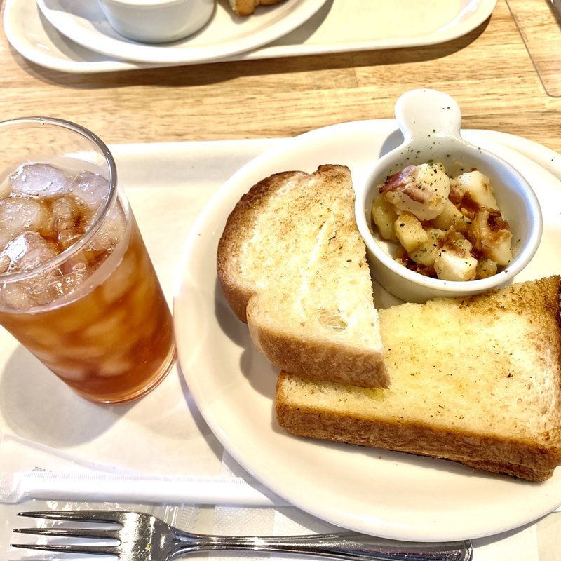 トーストセット( 燻しベーコン&ポテトのデリ)(BECK'S COFFEE SHOP 御徒町)