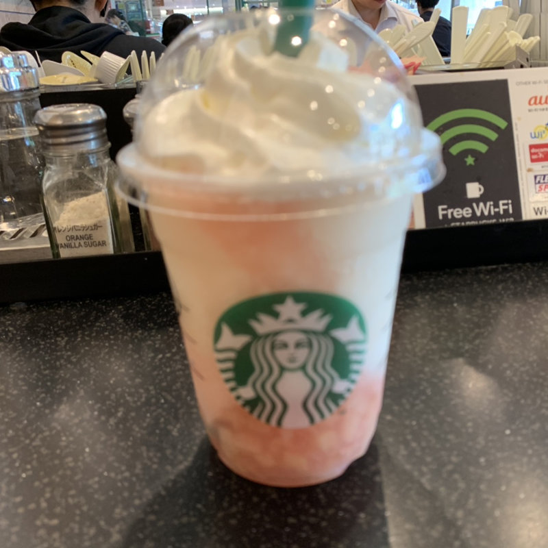 ピーチオンザピーチフラペチーノ(スターバックス)