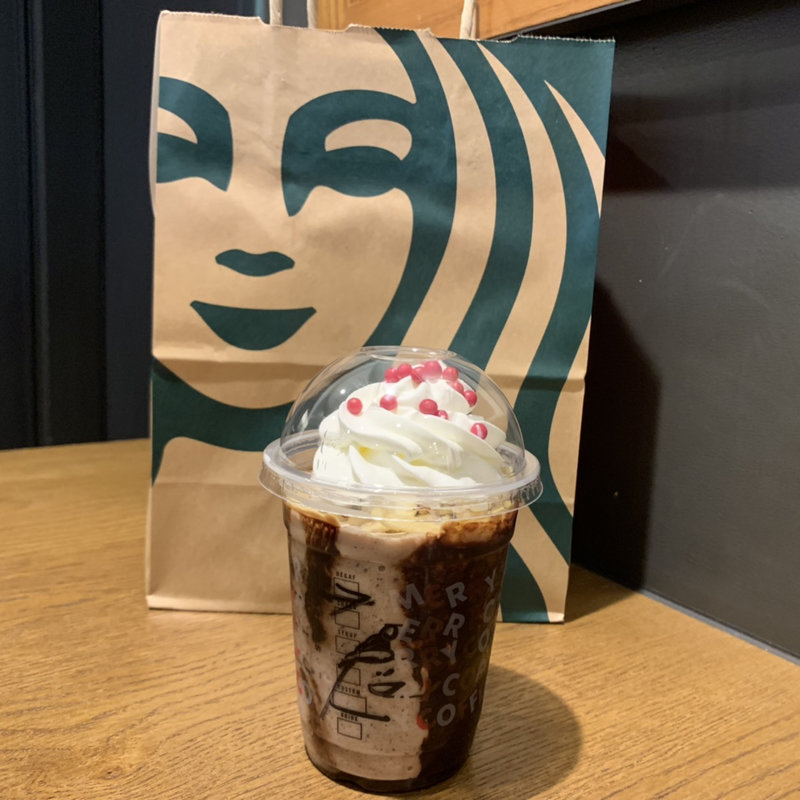サンタブーツ チョコ フラペチーノ(スターバックス)