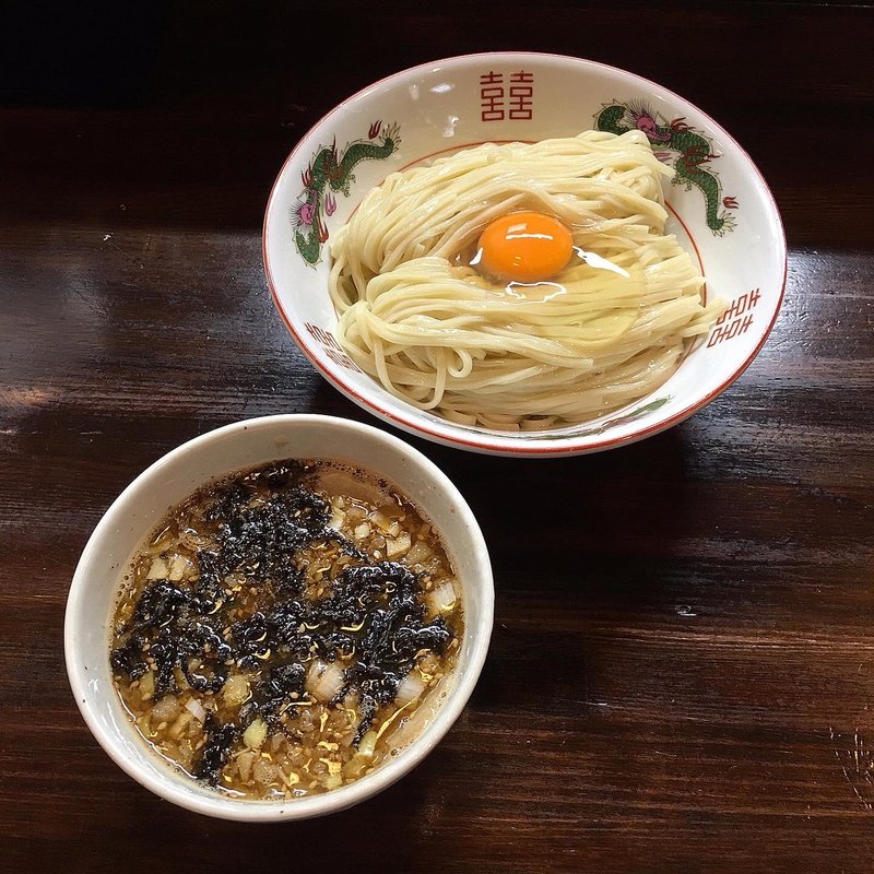 背脂生姜醤油つけ麺(麺座 かたぶつ )
