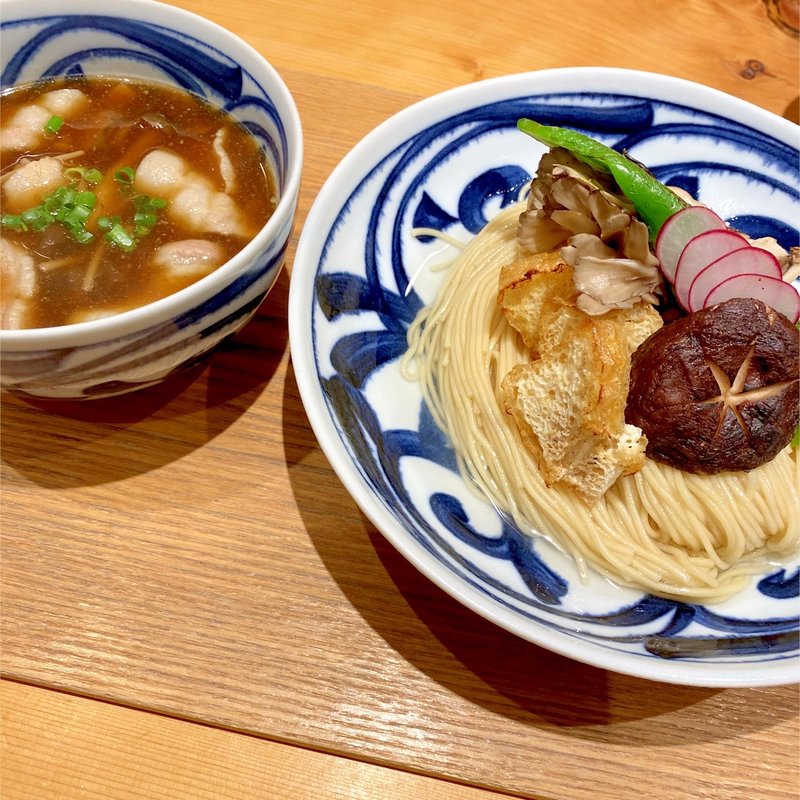 季節そば　きのこの和風つけ麺(銀座 風見)