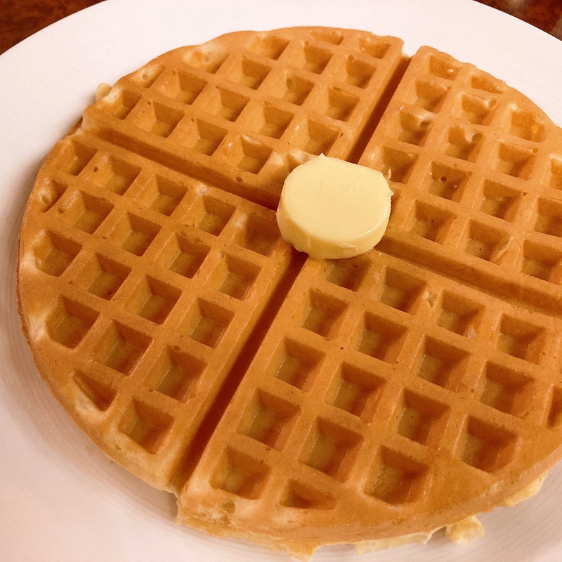 ワッフル(ドリンクセット)(仏蘭西屋)