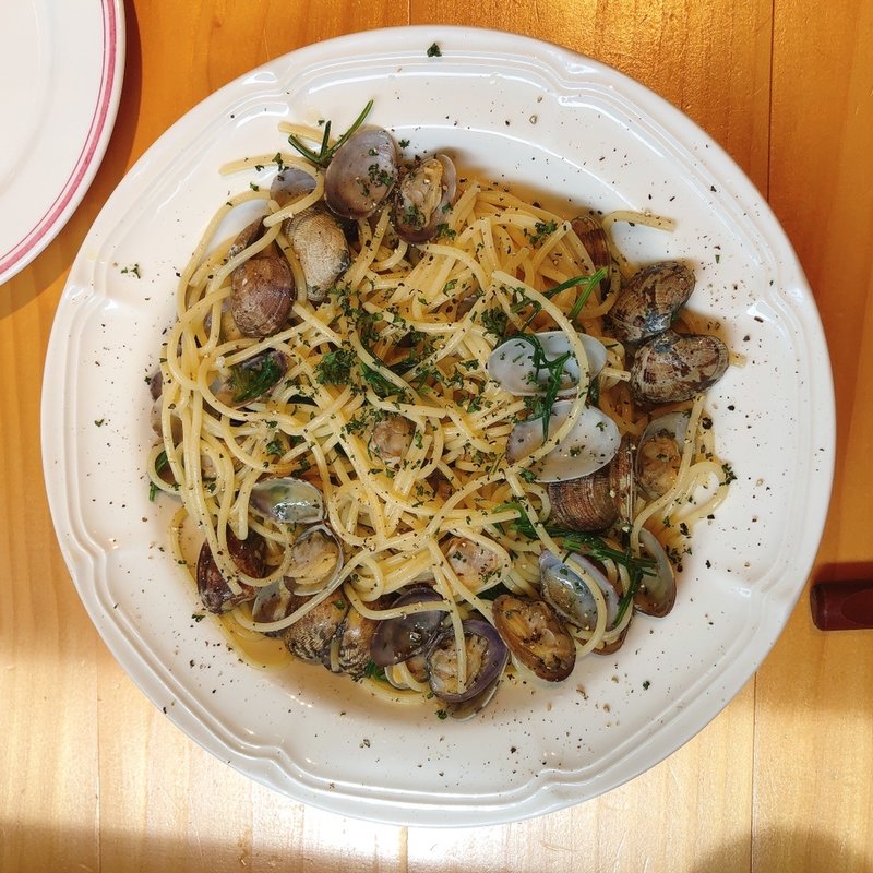 ボンゴレビアンコ(イルカトラグリル)