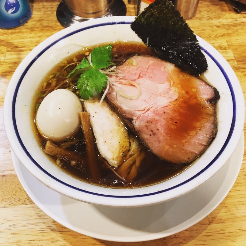 煮玉子中華そば(醤油)(手打式超多加水麺 ののくら)