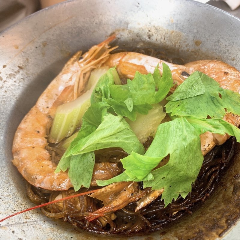 エビの春雨蒸し(タイ屋台999新宿店)