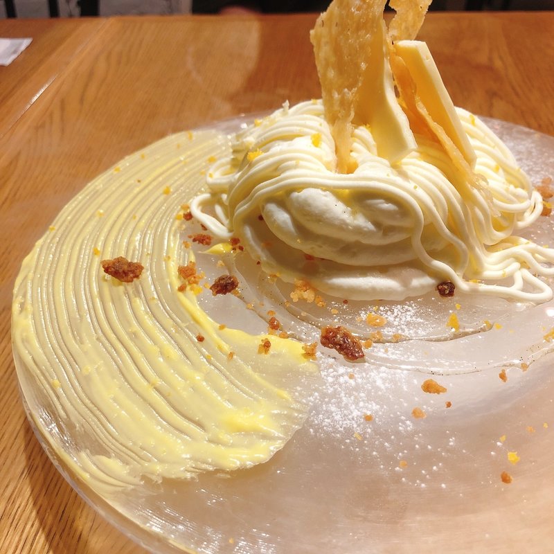 期間限定チーズモンブラン(カフェ＆ブックス ビブリオテーク 東京・自由が丘 （café & books bibliotheque）)