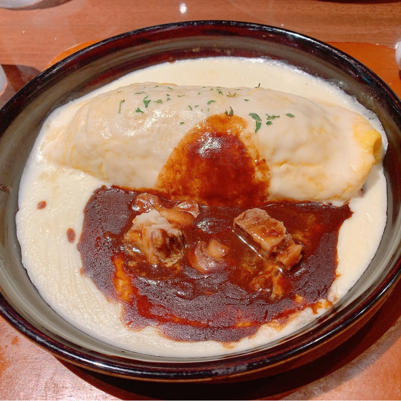 チーズインオムライスドリア(卵と私 池袋サンシャイン店)